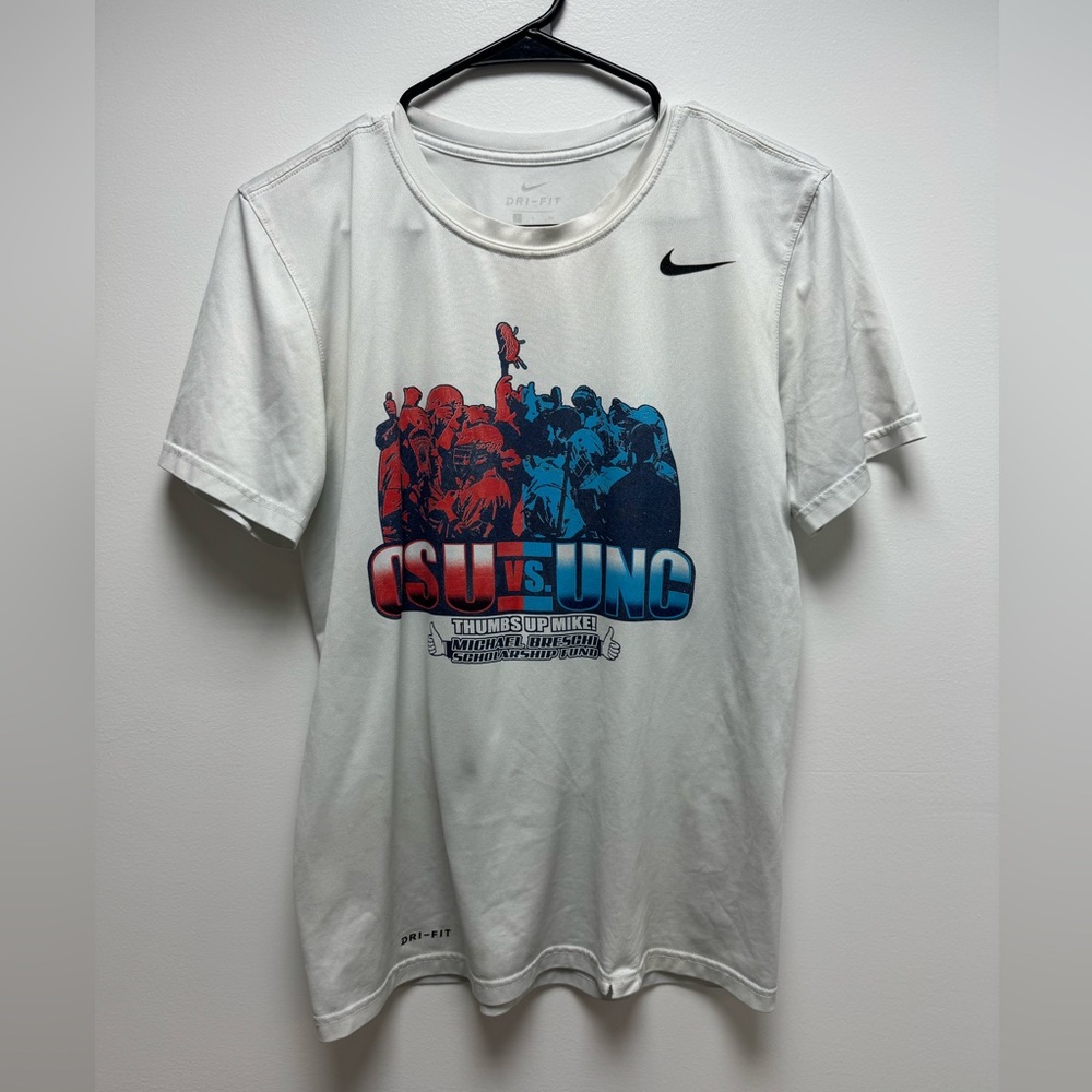 OSU VS UNC Lacrosse Nike dry fit tee